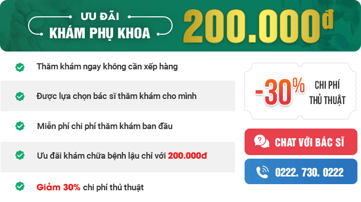 ưu đãi khám phụ khoa