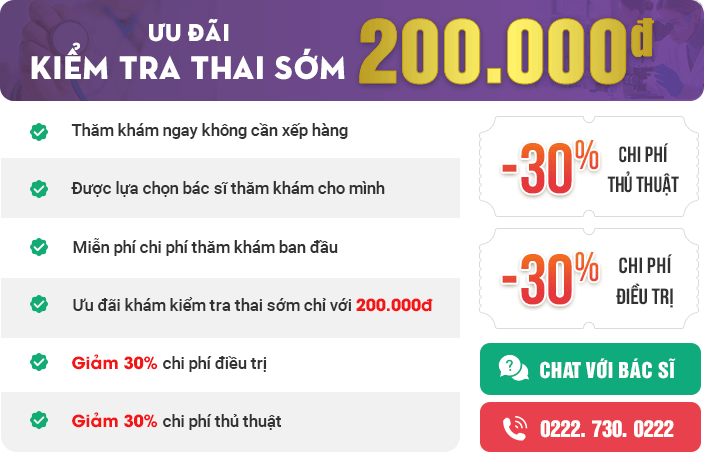 Ưu đãi kiểm tra thai sớm