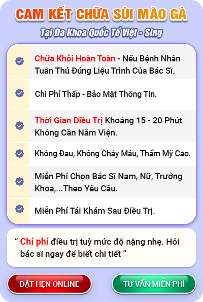 cam kết chữa sùi mào gà