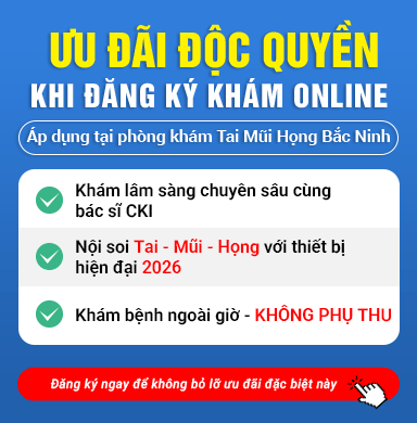 Ưu đặc quyền khám tai mũi họng