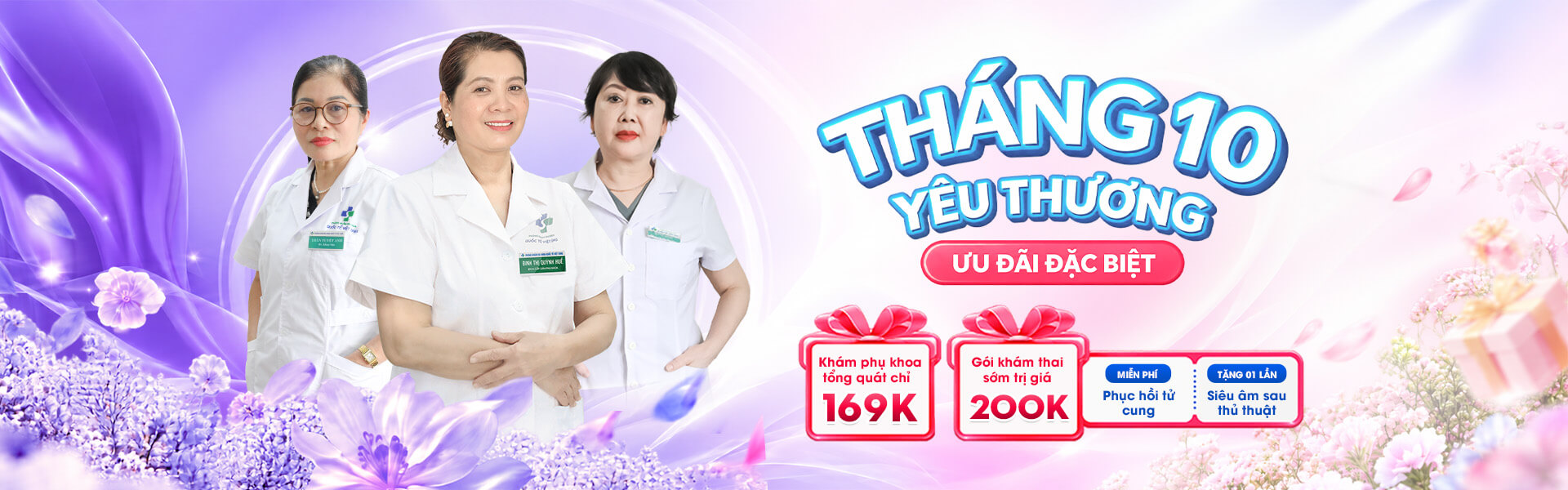 Ưu đãi phụ khoa nhân dịp ngày phụ nữ Việt Nam 20-10 tại phòng khám đa khoa quốc tế Việt Sing
