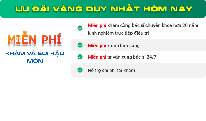 Ưu đãi bệnh trĩ