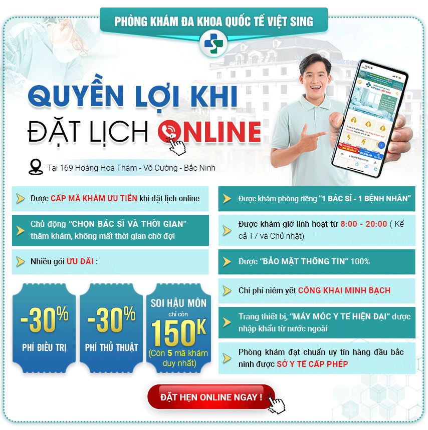 Quyền lợi khi đặt lịch khám online