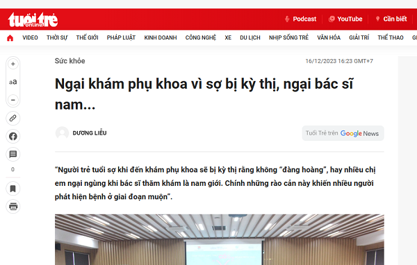 Khám phụ khoa lần đầu: Điều chị em lo lắng hóa ra không đáng sợ!